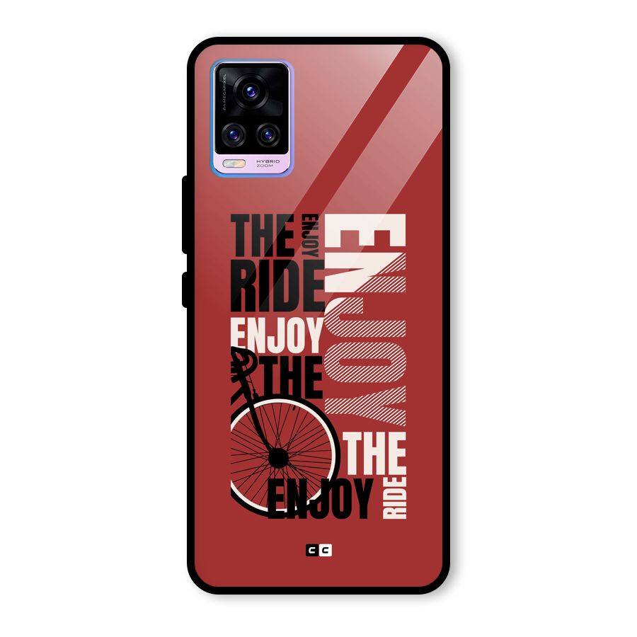 Enjoy The Ride Glass Back Case for Vivo V20 Pro
