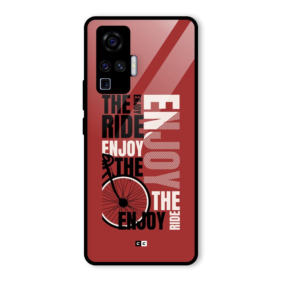 Enjoy The Ride Glass Back Case for Vivo X50 Pro