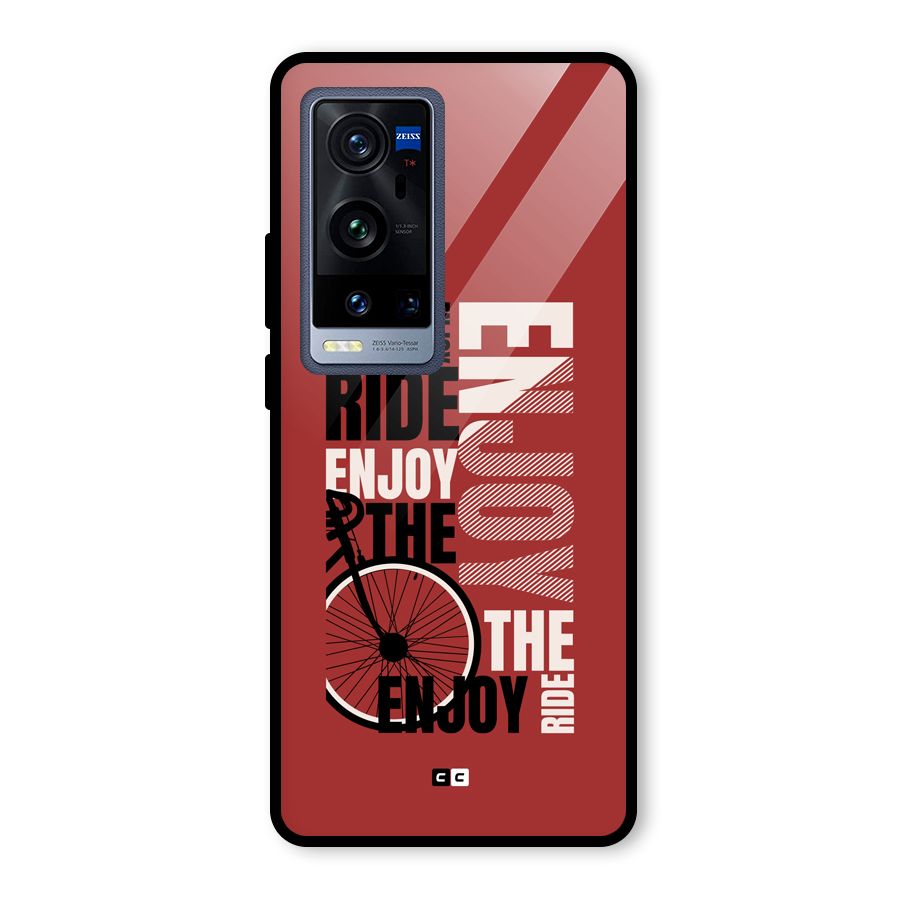 Enjoy The Ride Glass Back Case for Vivo X60 Pro Plus