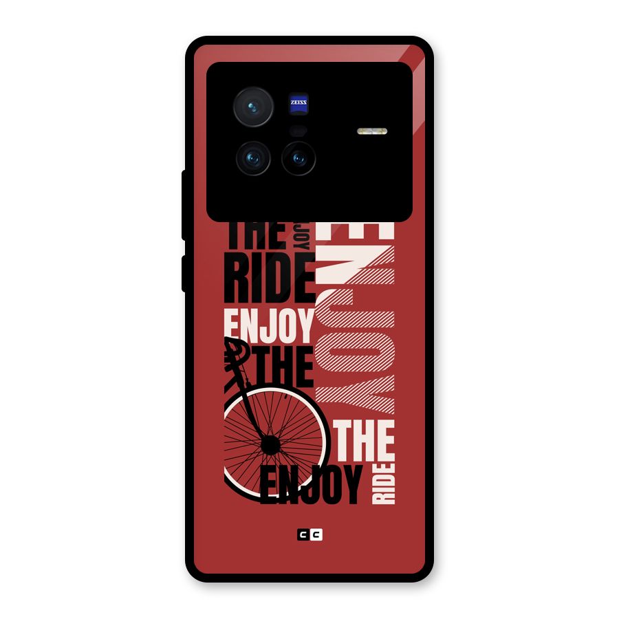 Enjoy The Ride Glass Back Case for Vivo X80