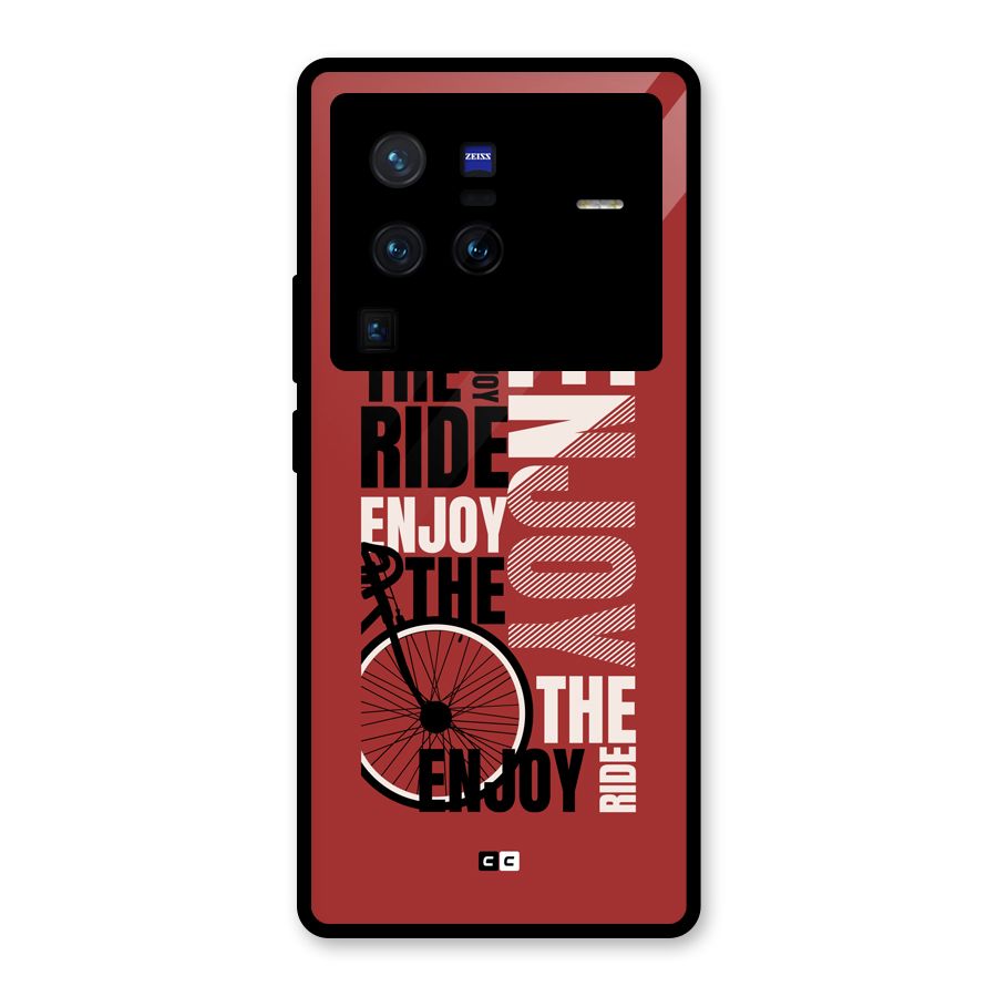 Enjoy The Ride Glass Back Case for Vivo X80 Pro