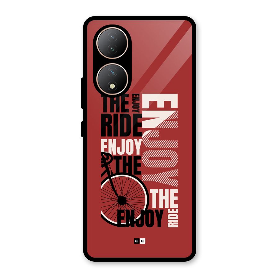 Enjoy The Ride Glass Back Case for Vivo Y100A