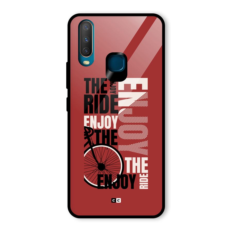 Enjoy The Ride Glass Back Case for Vivo Y17