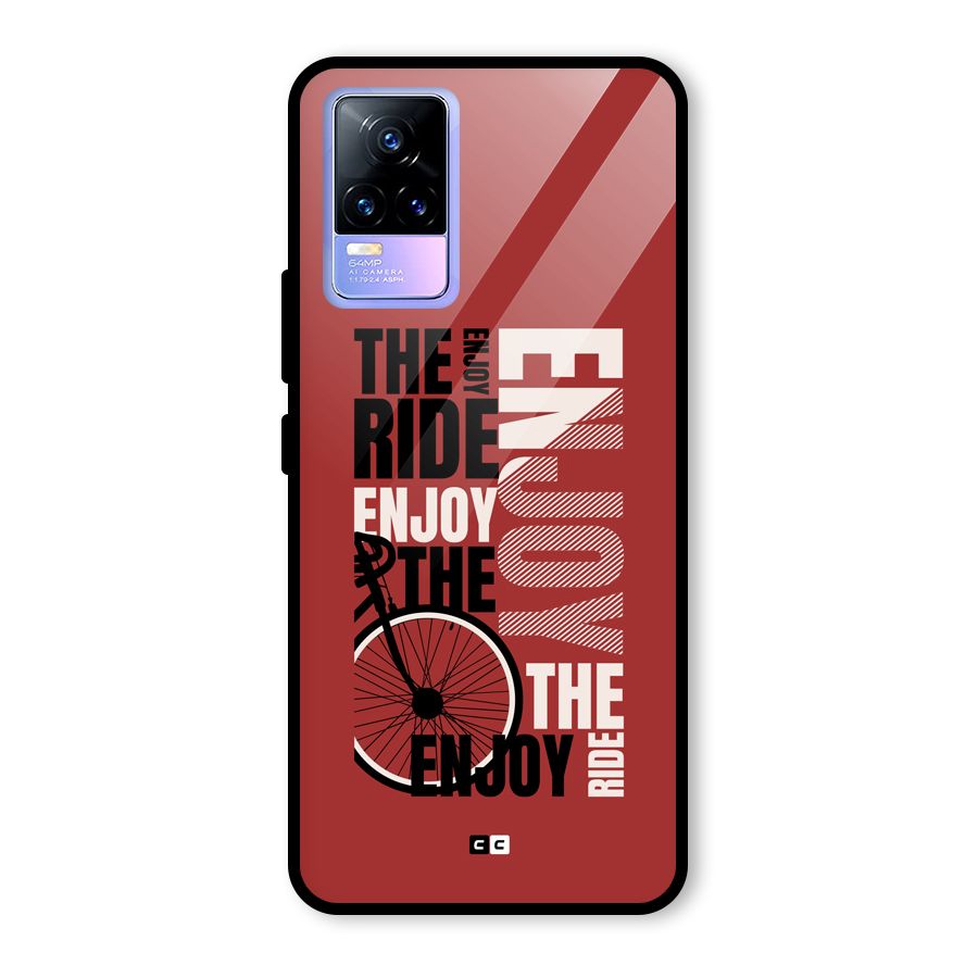 Enjoy The Ride Glass Back Case for Vivo Y73