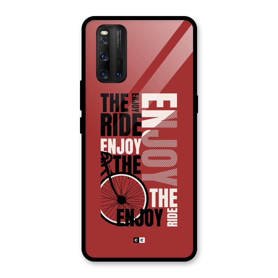 Enjoy The Ride Glass Back Case for Vivo iQOO 3
