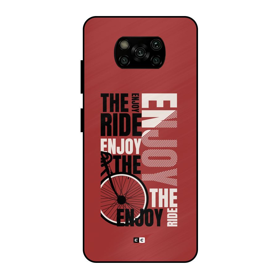 Enjoy The Ride Metal Back Case for Poco X3