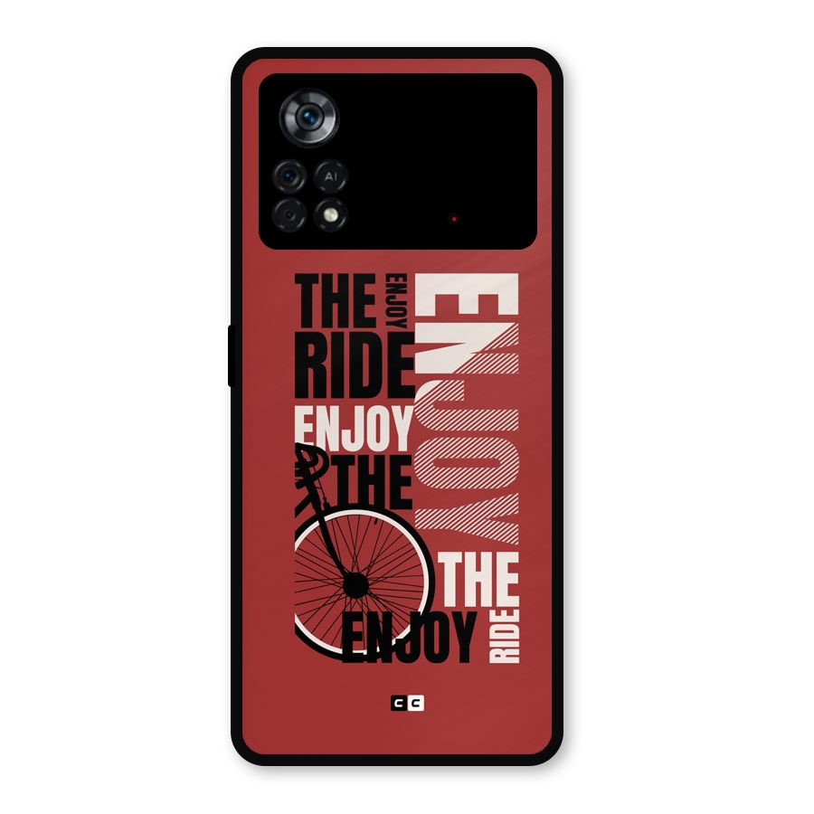 Enjoy The Ride Metal Back Case for Poco X4 Pro 5G