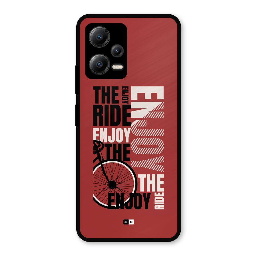 Enjoy The Ride Metal Back Case for Redmi Note 12 5G