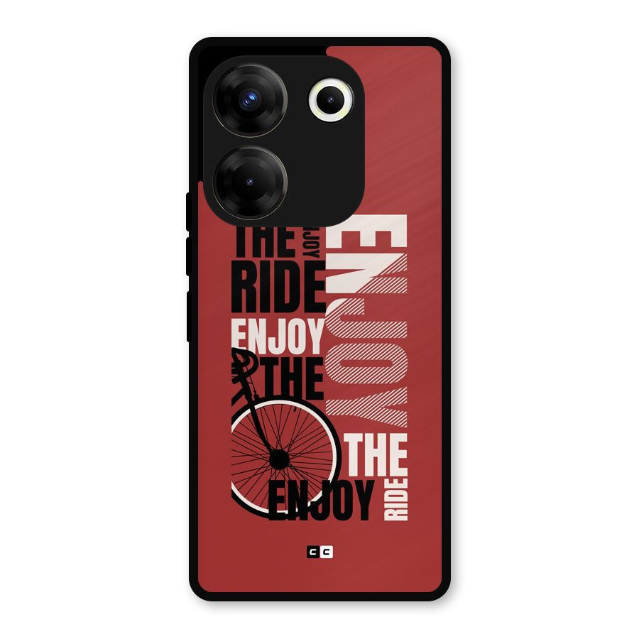 Enjoy The Ride Metal Back Case for Tecno Camon 20