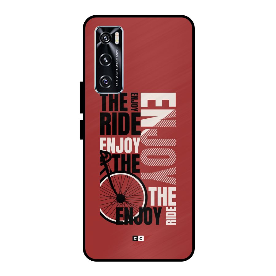 Enjoy The Ride Metal Back Case for Vivo V20 SE