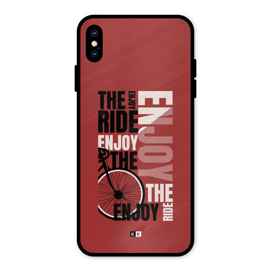 Enjoy The Ride Metal Back Case for iPhone XS Max