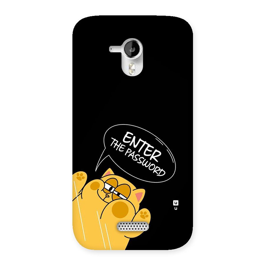 Enter The Password Back Case for Canvas HD A116