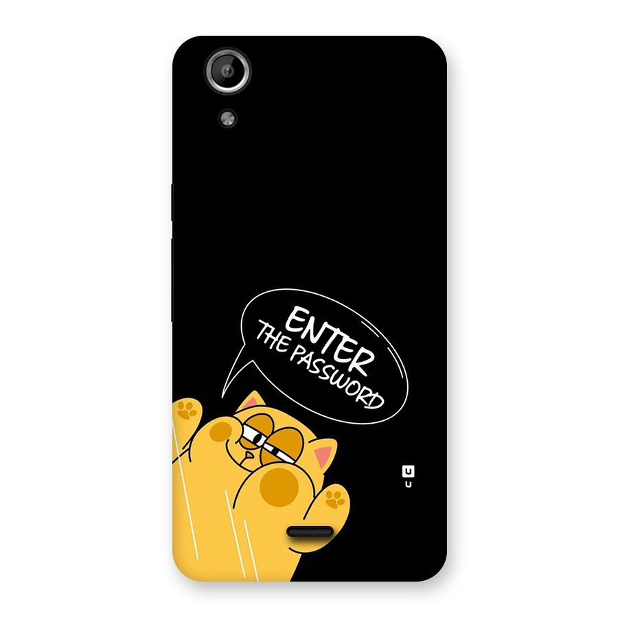 Enter The Password Back Case for Canvas Selfie Lens Q345