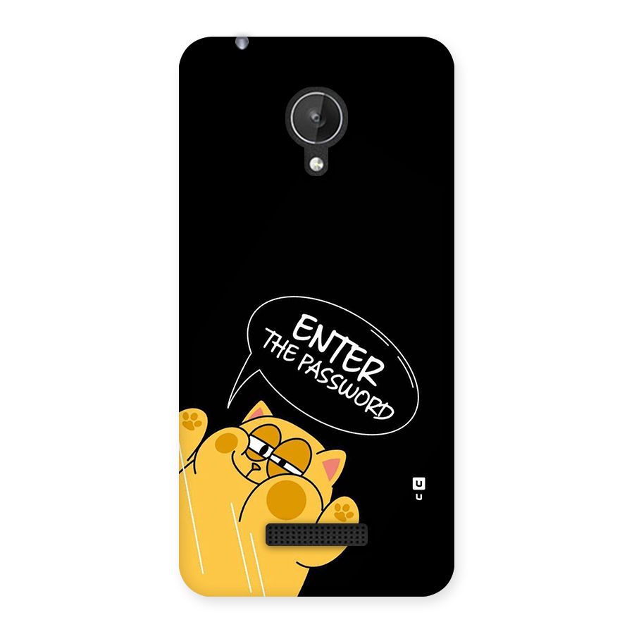 Enter The Password Back Case for Canvas Spark Q380