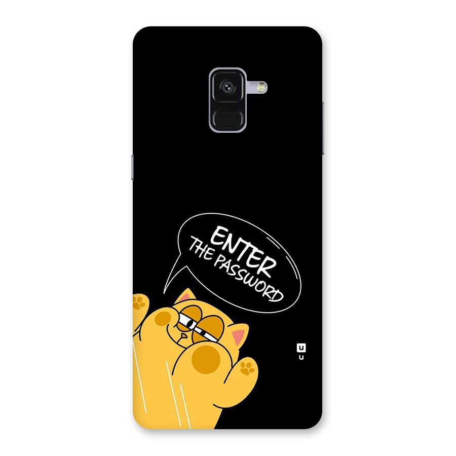 Enter The Password Back Case for Galaxy A8 Plus