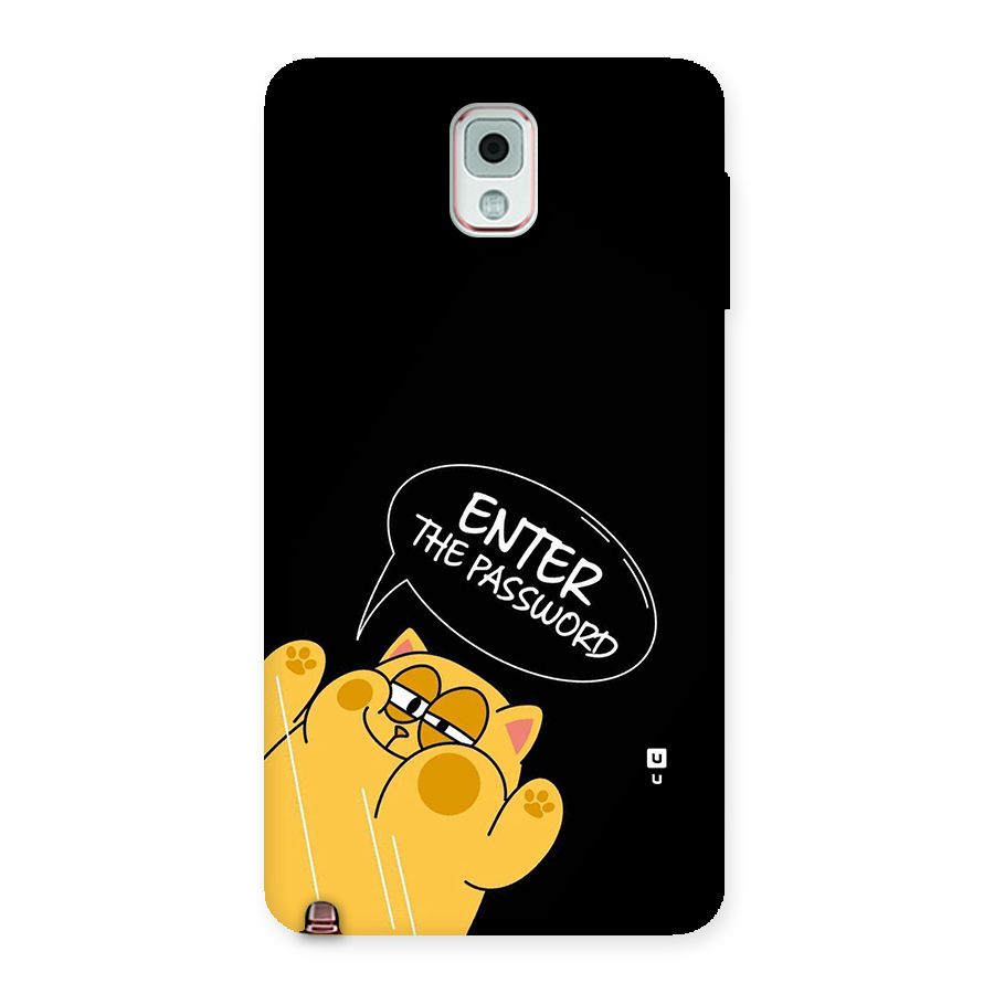 Enter The Password Back Case for Galaxy Note 3