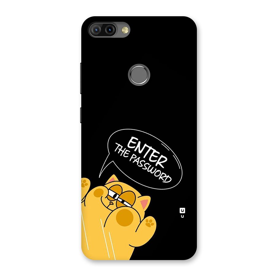 Enter The Password Back Case for Infinix Hot 6 Pro