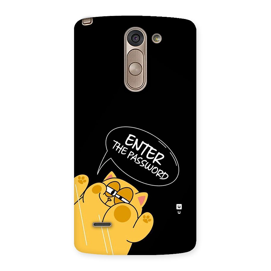 Enter The Password Back Case for LG G3 Stylus