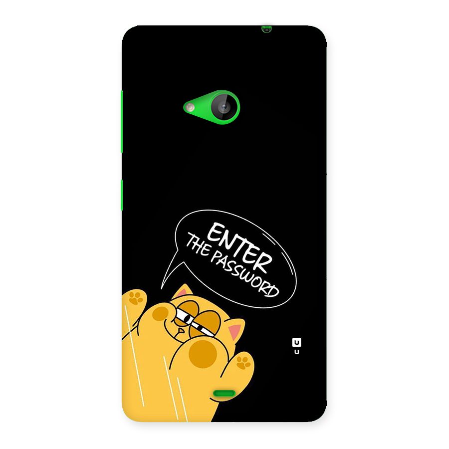 Enter The Password Back Case for Lumia 535