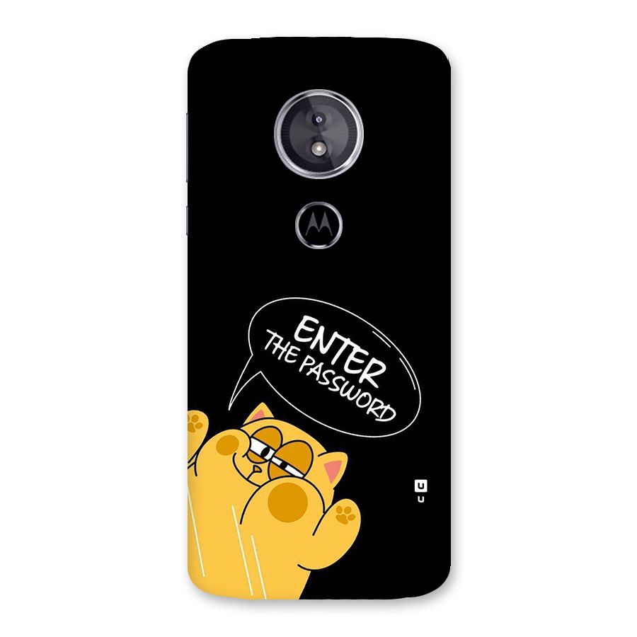Enter The Password Back Case for Moto E5