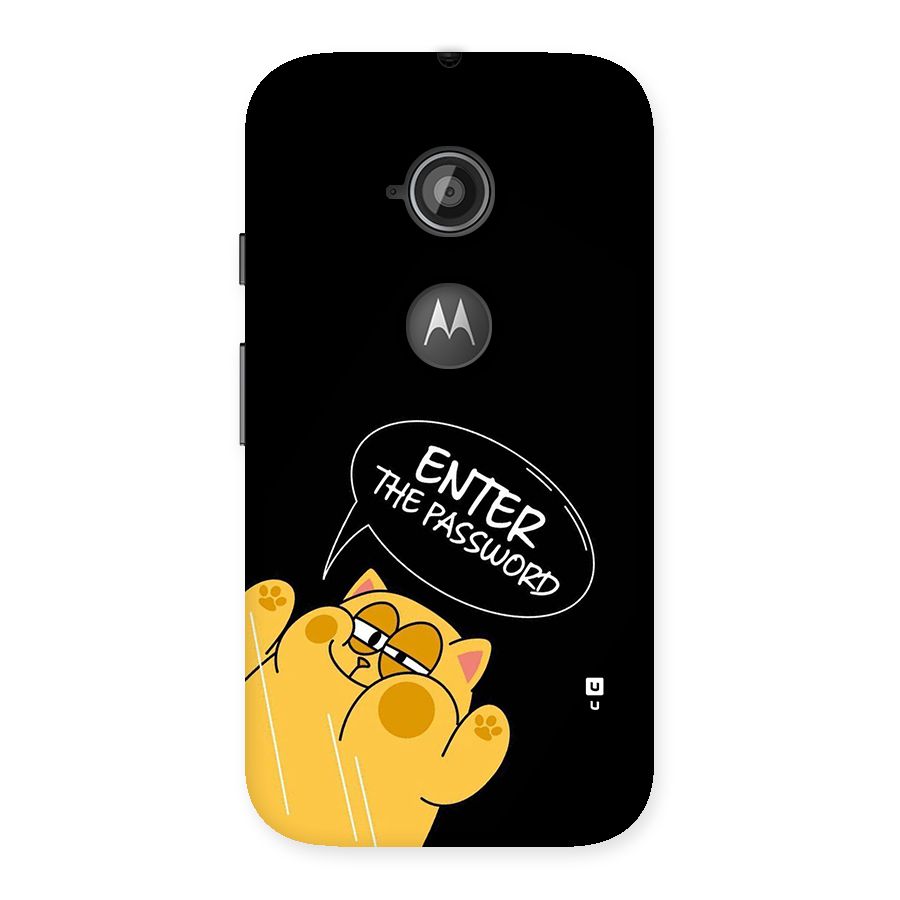 Enter The Password Back Case for Moto E 2nd Gen