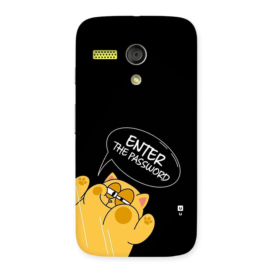 Enter The Password Back Case for Moto G