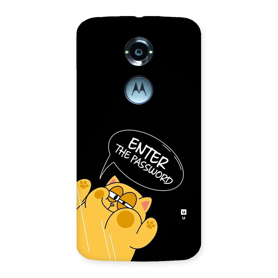 Enter The Password Back Case for Moto X2