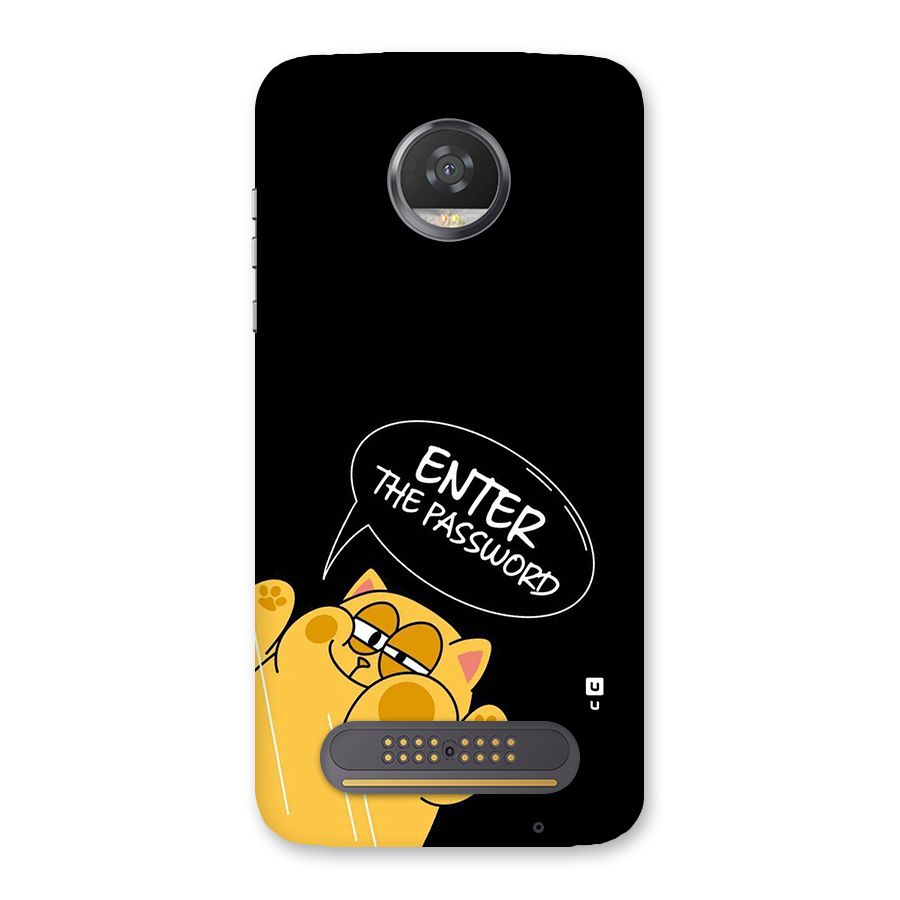 Enter The Password Back Case for Moto Z2 Play