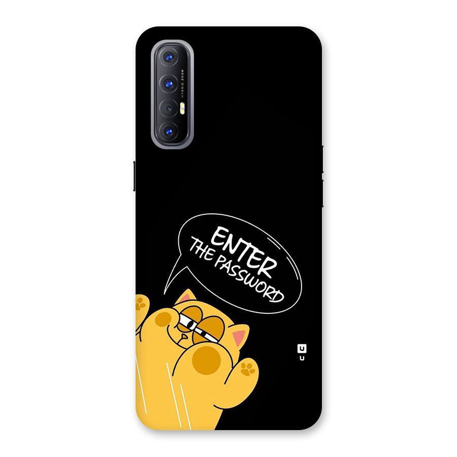 Enter The Password Back Case for Oppo Reno3 Pro