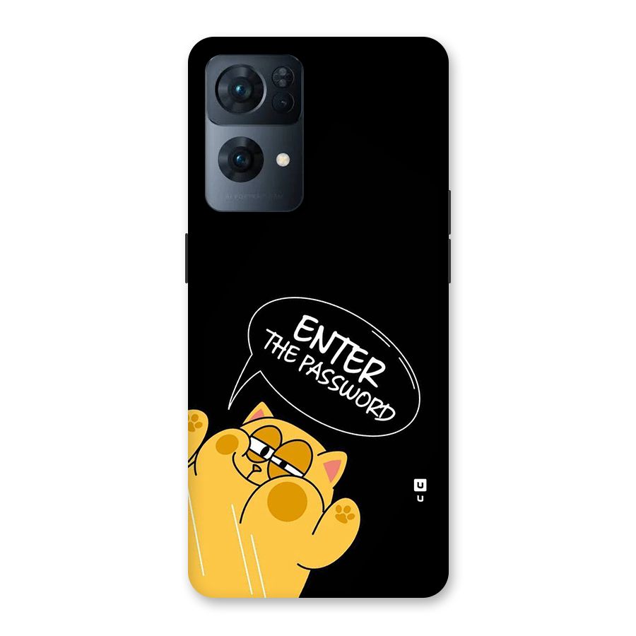 Enter The Password Back Case for Oppo Reno7 Pro 5G