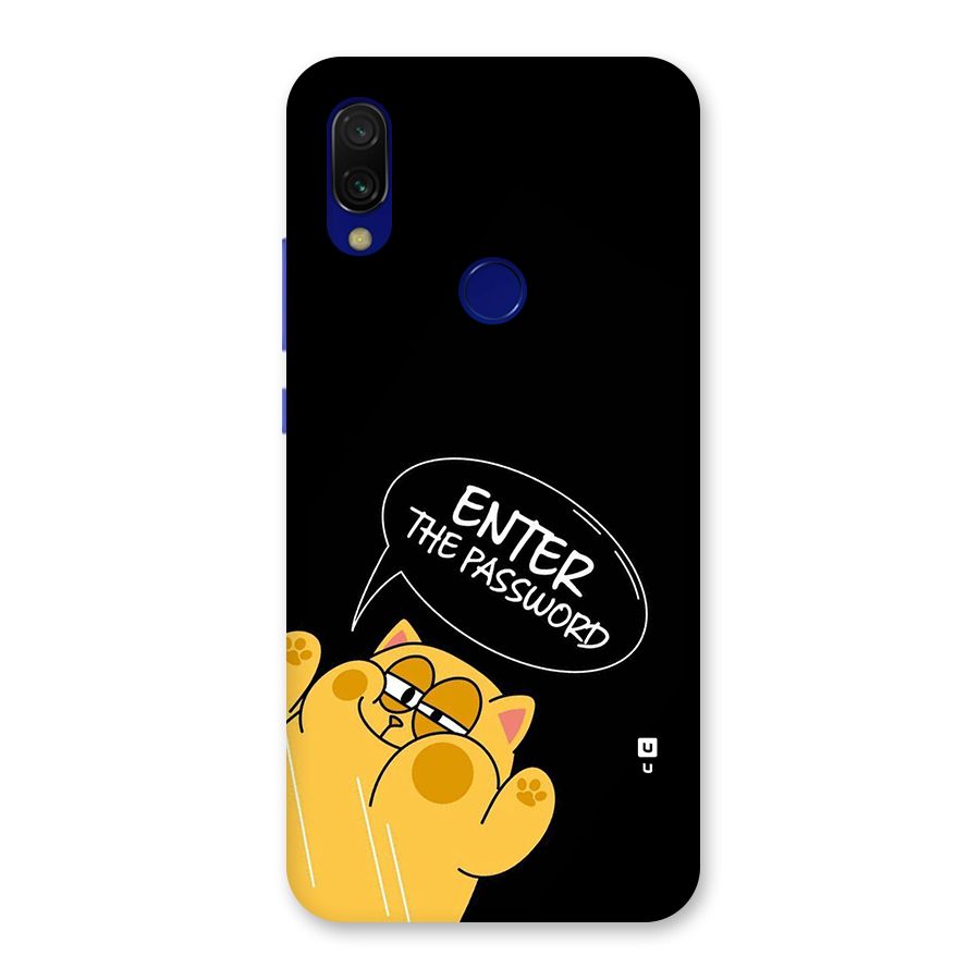 Enter The Password Back Case for Redmi 7