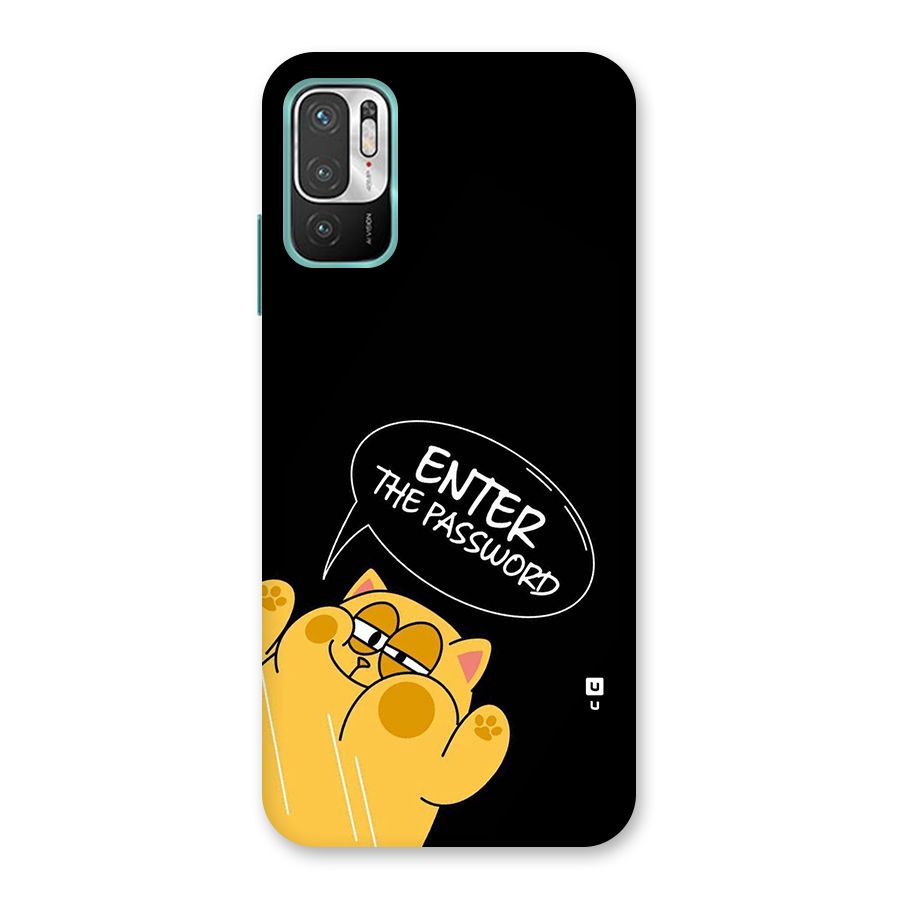 Enter The Password Back Case for Redmi Note 10T 5G