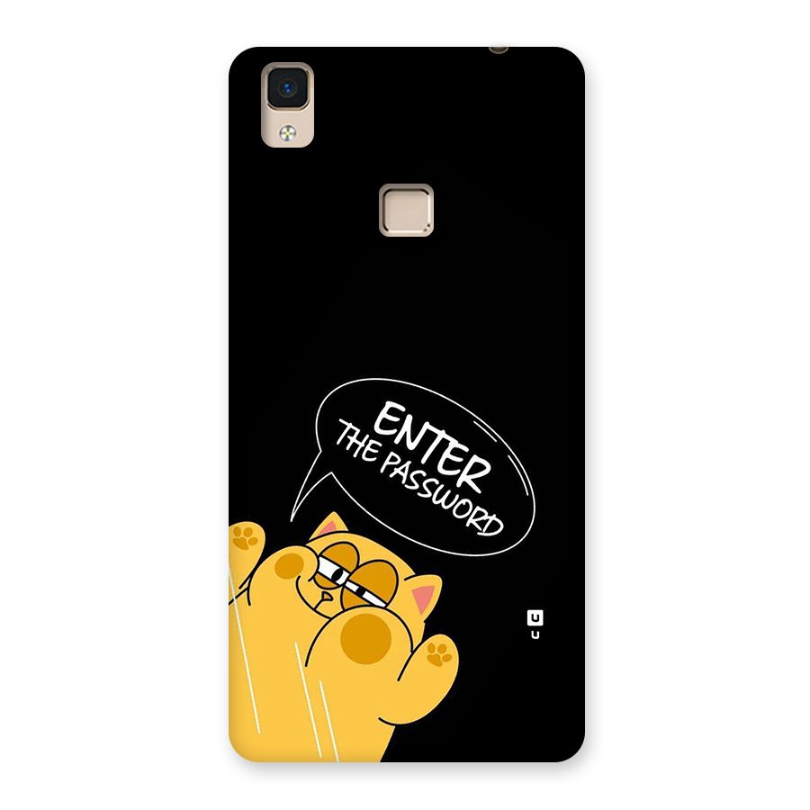 Enter The Password Back Case for V3 Max