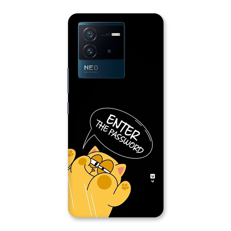 Enter The Password Back Case for Vivo iQOO Neo 6 5G