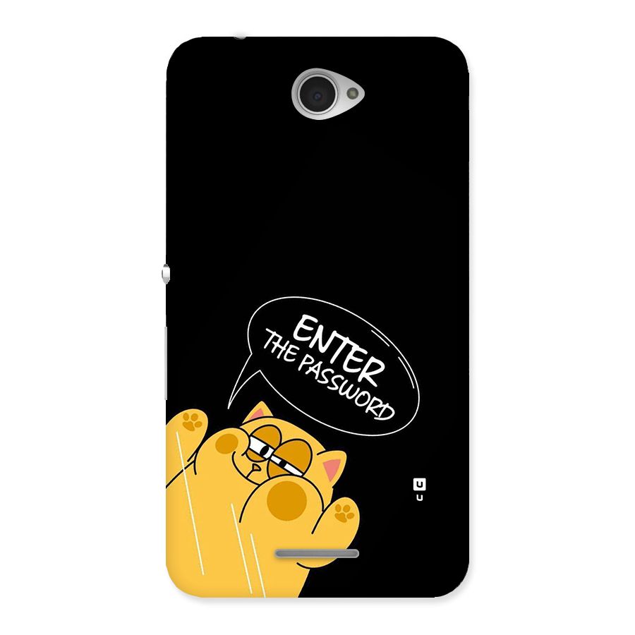 Enter The Password Back Case for Xperia E4