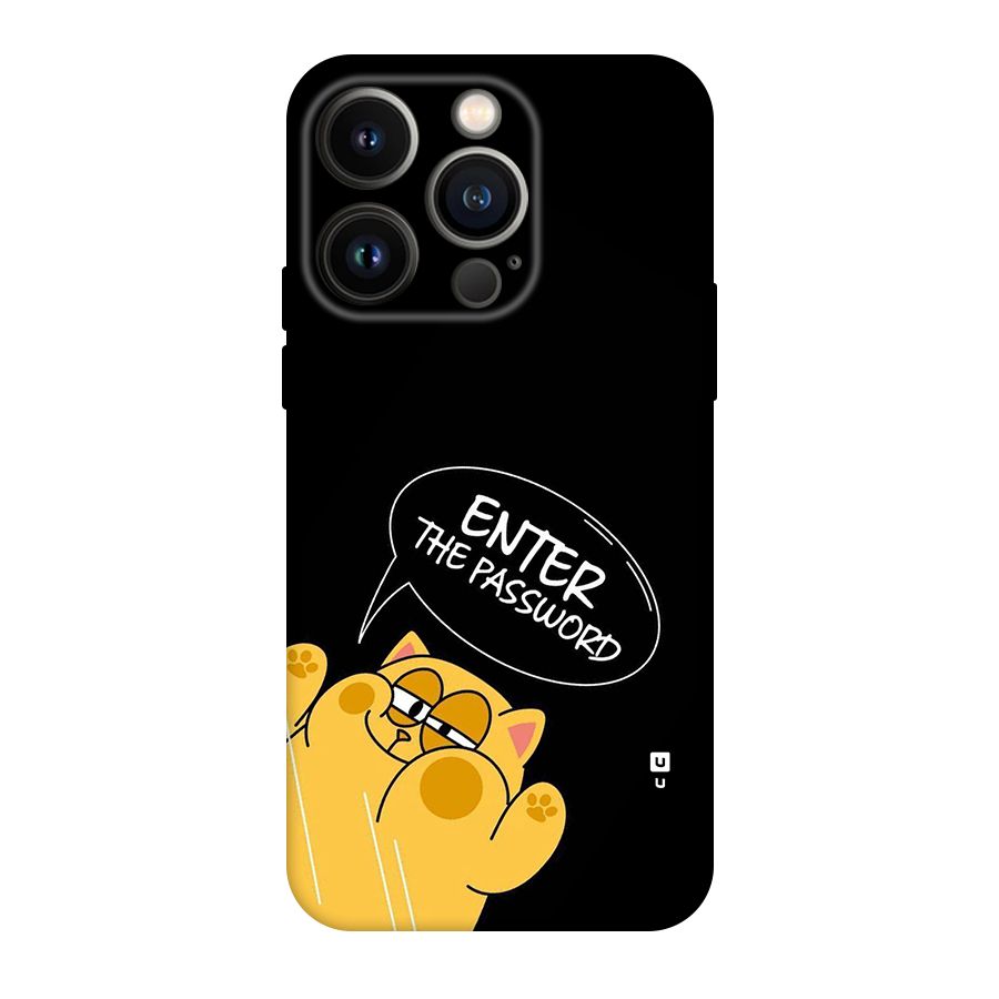 Enter The Password Back Case for iPhone 14 Pro