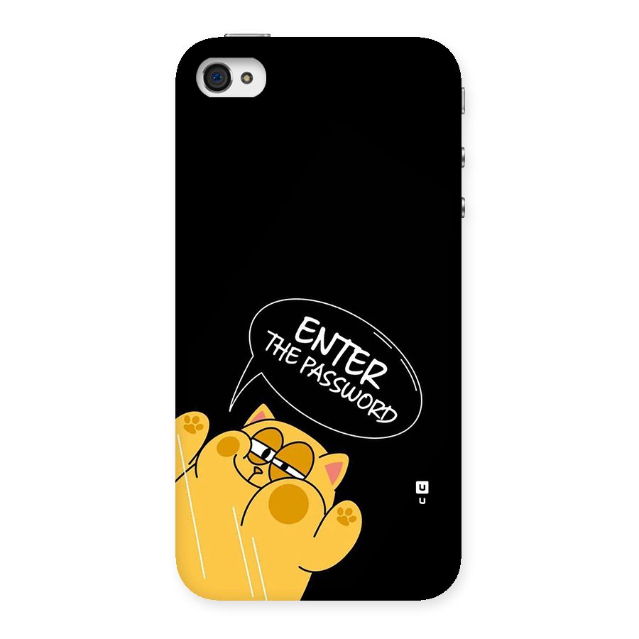 Enter The Password Back Case for iPhone 4 4s