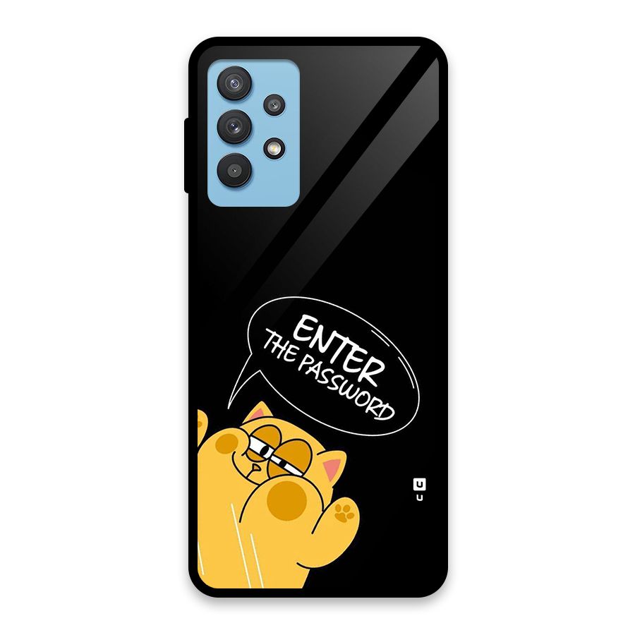Enter The Password Glass Back Case for Galaxy M32 5G