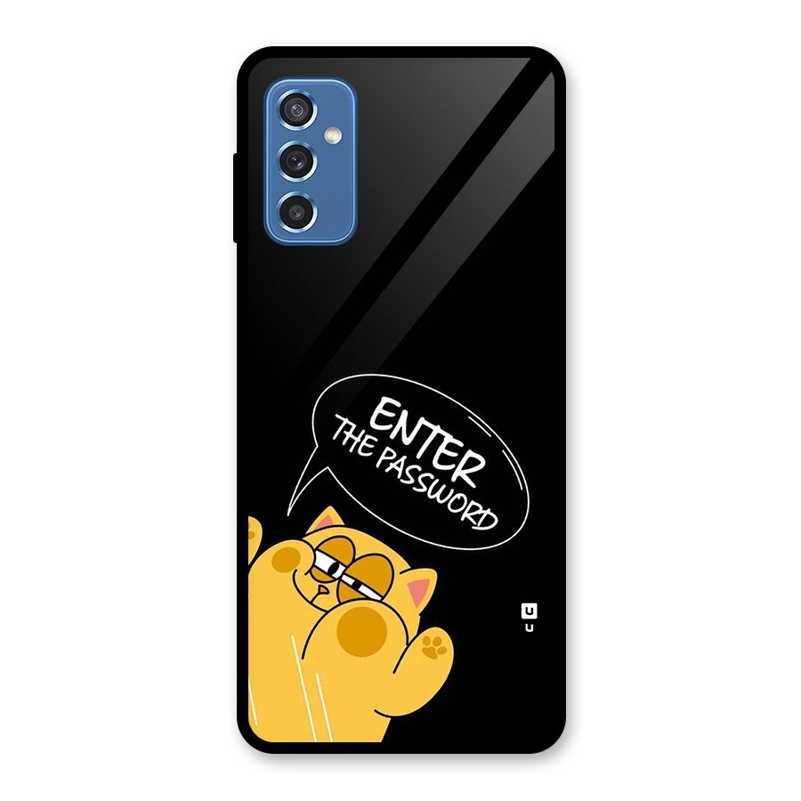 Enter The Password Glass Back Case for Galaxy M52 5G
