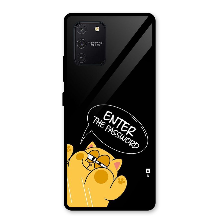 Enter The Password Glass Back Case for Galaxy S10 Lite