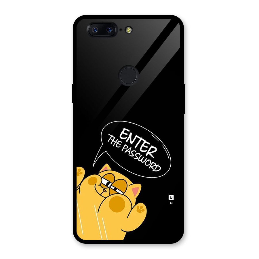 Enter The Password Glass Back Case for OnePlus 5T
