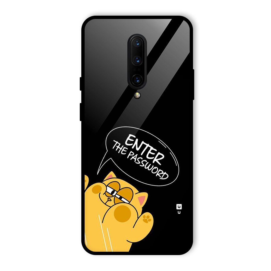 Enter The Password Glass Back Case for OnePlus 7 Pro