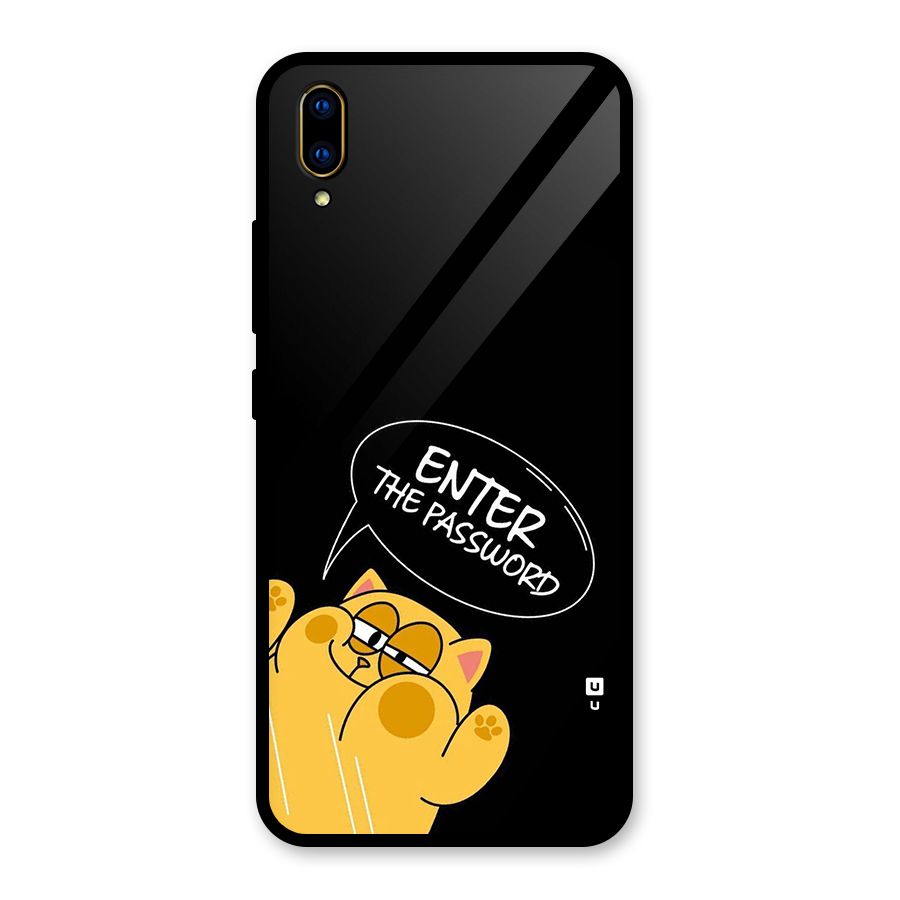 Enter The Password Glass Back Case for Vivo V11 Pro