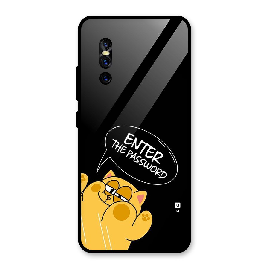Enter The Password Glass Back Case for Vivo V15 Pro