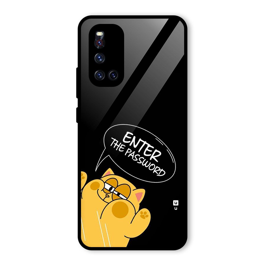 Enter The Password Glass Back Case for Vivo V19