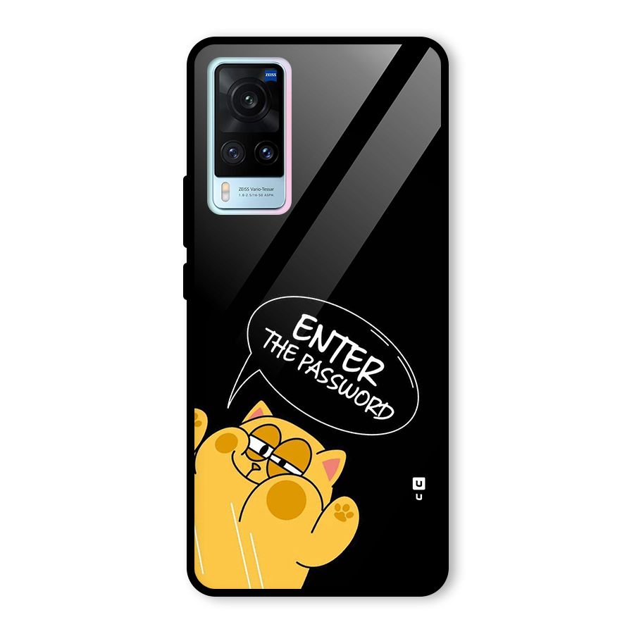 Enter The Password Glass Back Case for Vivo X60