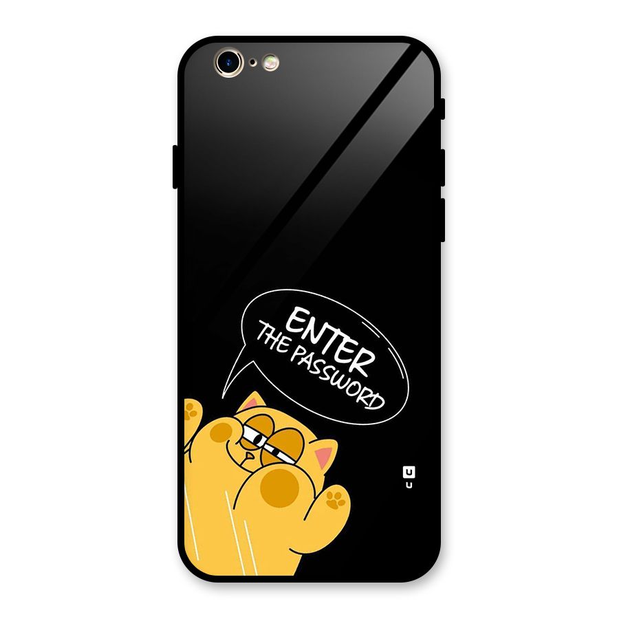 Enter The Password Glass Back Case for iPhone 6 6S