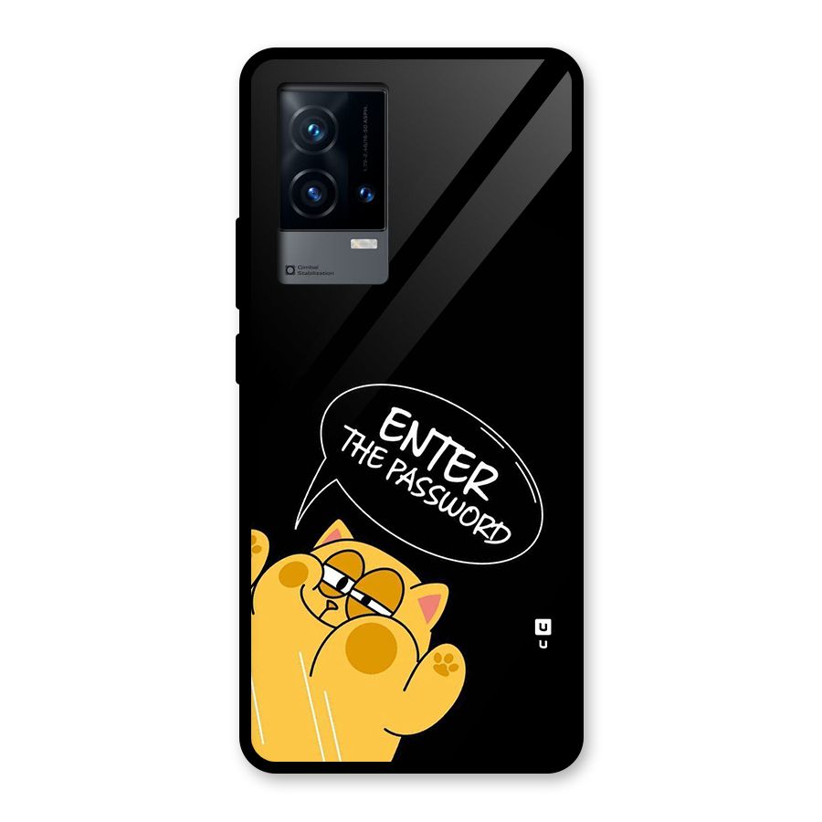 Enter The Password Glass Back Case for iQOO 9 5G