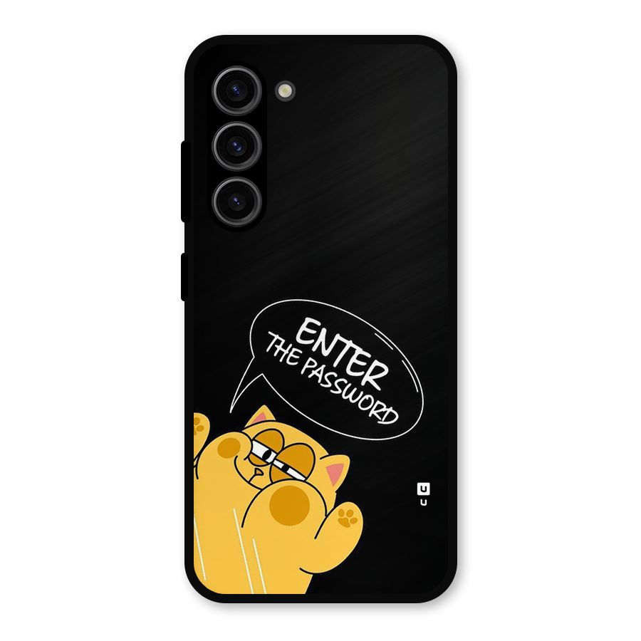 Enter The Password Metal Back Case for Galaxy S23