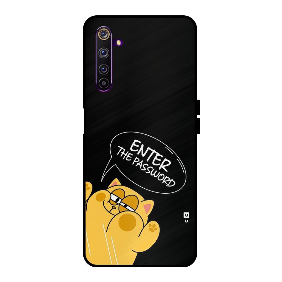 Enter The Password Metal Back Case for Realme 6 Pro